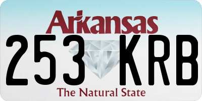 AR license plate 253KRB