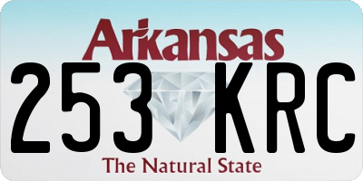 AR license plate 253KRC