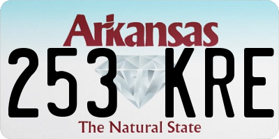 AR license plate 253KRE