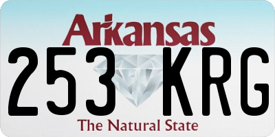 AR license plate 253KRG