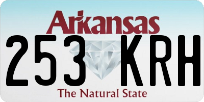 AR license plate 253KRH