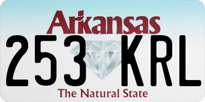 AR license plate 253KRL