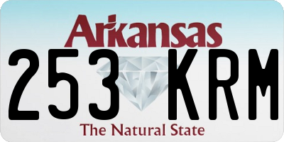 AR license plate 253KRM