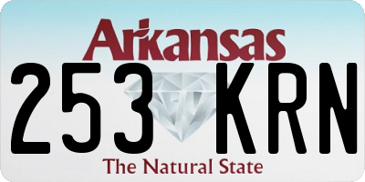 AR license plate 253KRN