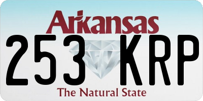 AR license plate 253KRP