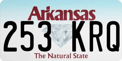AR license plate 253KRQ