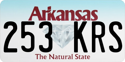 AR license plate 253KRS