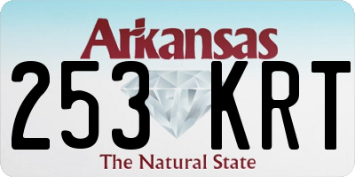 AR license plate 253KRT