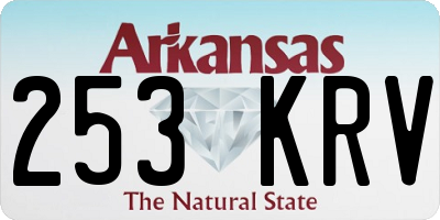 AR license plate 253KRV