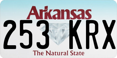 AR license plate 253KRX