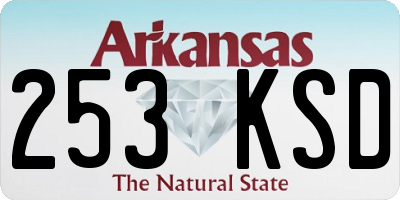 AR license plate 253KSD