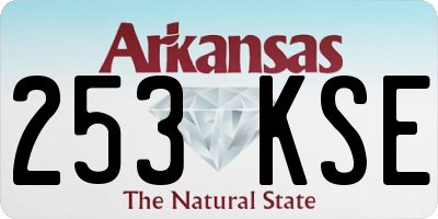 AR license plate 253KSE