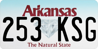 AR license plate 253KSG
