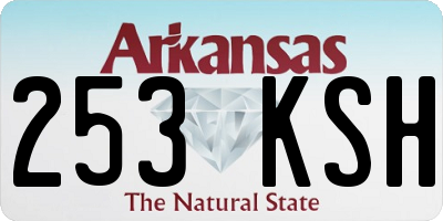 AR license plate 253KSH