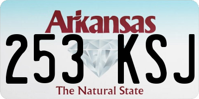 AR license plate 253KSJ