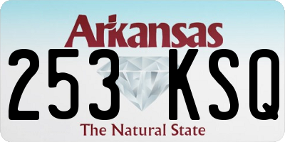 AR license plate 253KSQ