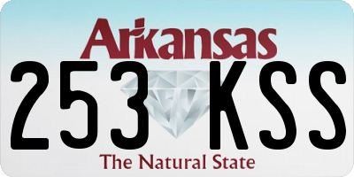 AR license plate 253KSS