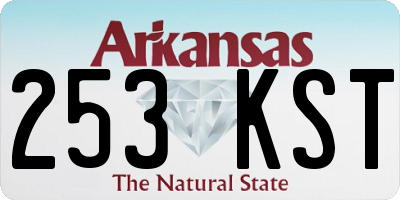 AR license plate 253KST