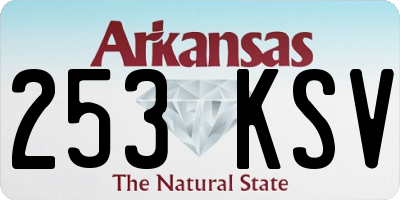 AR license plate 253KSV