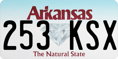 AR license plate 253KSX