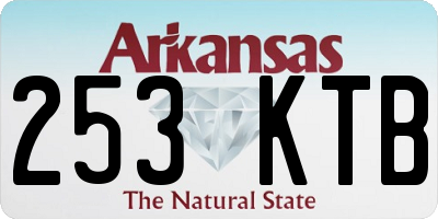 AR license plate 253KTB