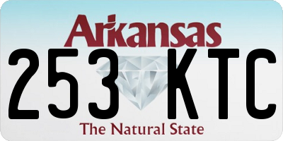 AR license plate 253KTC