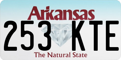AR license plate 253KTE