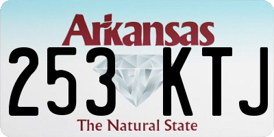 AR license plate 253KTJ