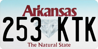 AR license plate 253KTK