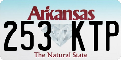 AR license plate 253KTP