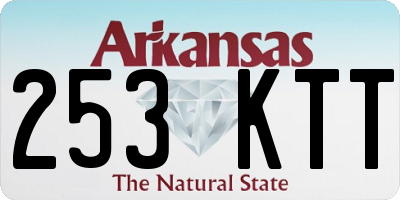 AR license plate 253KTT