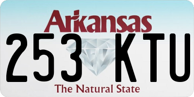 AR license plate 253KTU