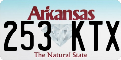 AR license plate 253KTX