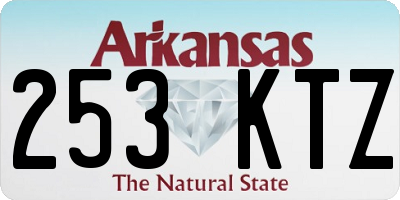 AR license plate 253KTZ