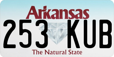AR license plate 253KUB