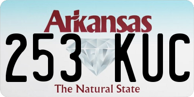 AR license plate 253KUC