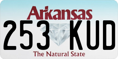 AR license plate 253KUD