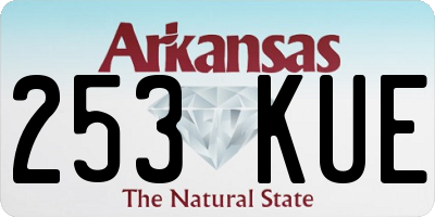 AR license plate 253KUE