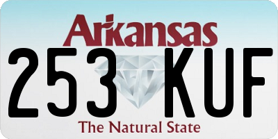 AR license plate 253KUF