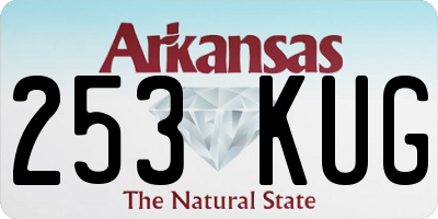 AR license plate 253KUG
