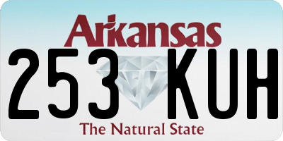 AR license plate 253KUH