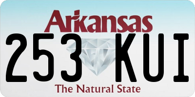 AR license plate 253KUI