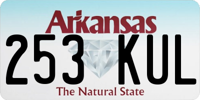 AR license plate 253KUL