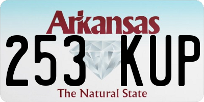 AR license plate 253KUP
