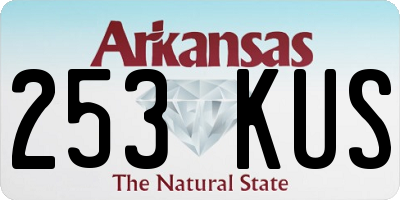 AR license plate 253KUS