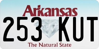 AR license plate 253KUT