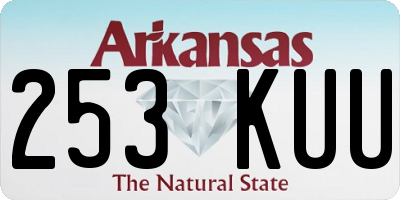 AR license plate 253KUU