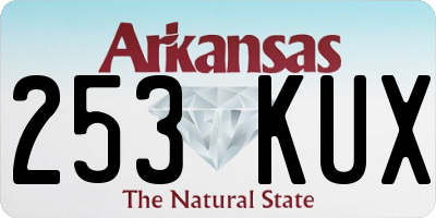 AR license plate 253KUX