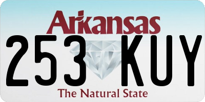 AR license plate 253KUY