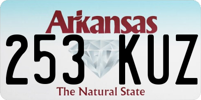 AR license plate 253KUZ